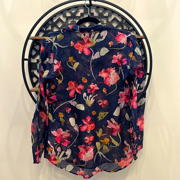 🤩 SILK Max Volmáry Diamonds and Pearls Silk Blouse - Picture 3 of 5